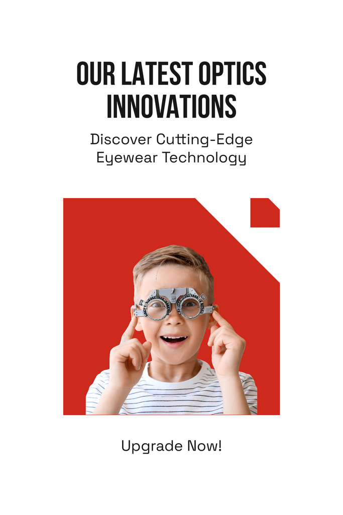 Designvorlage Innovative Methods for Testing Children's Vision für Pinterest