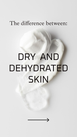 Skincare Cream Ad Instagram Story Design Template
