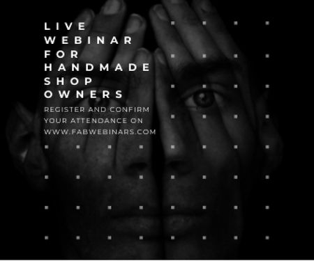 Live webinar for handmade shop owners Large Rectangle – шаблон для дизайна