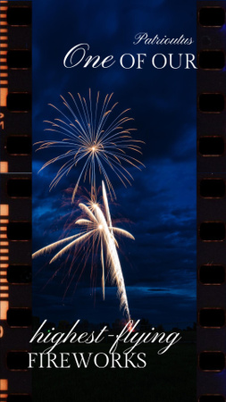 USA Independence Day Celebration Announcement TikTok Video Šablona návrhu
