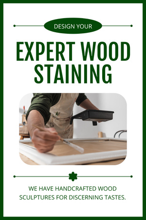 Carpentry and woodworking Pinterest Design Template