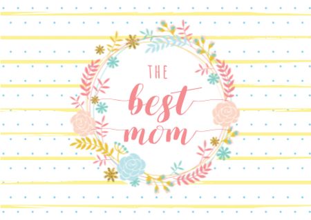 Template di design Mother's day greeting Card