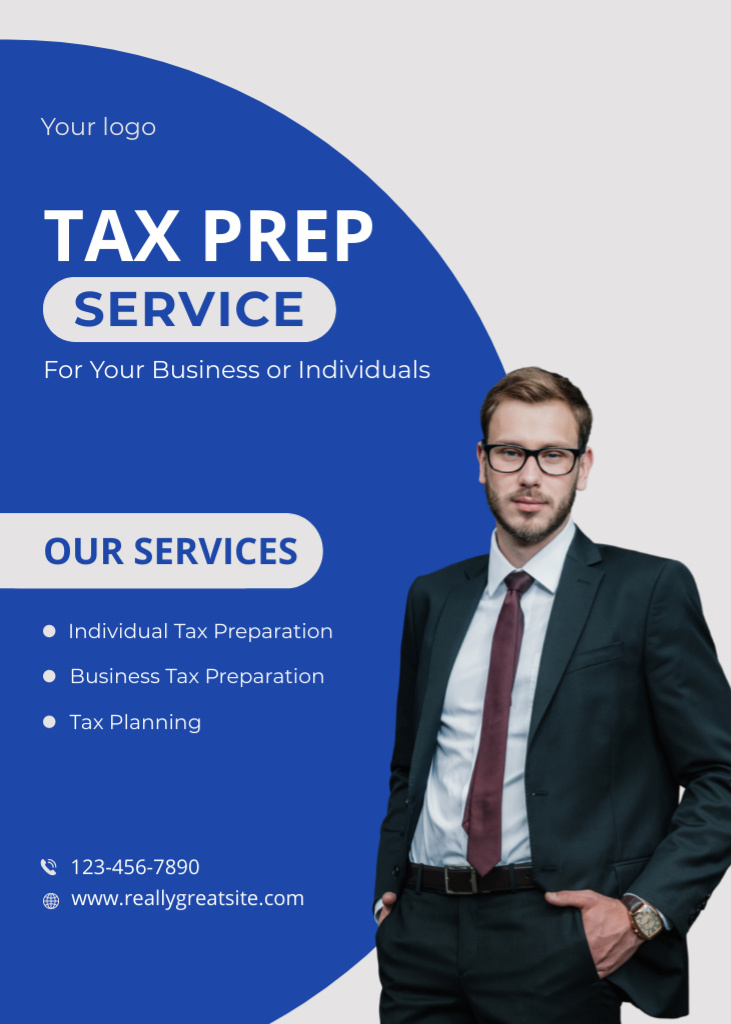 Offer of Tax Prep Services Flayer – шаблон для дизайна