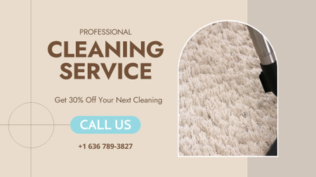 Professional Carpet Cleaning Services With Discount Full HD video Modelo de Design