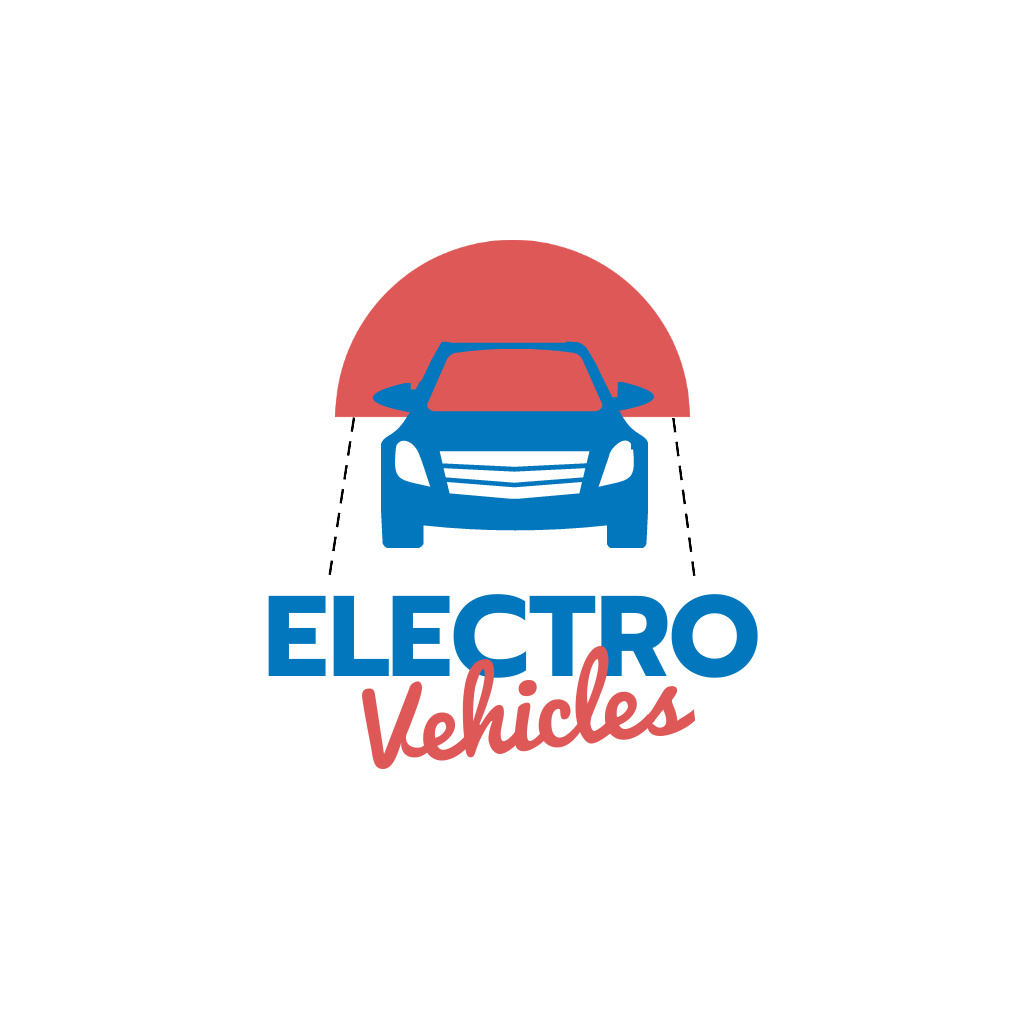 Designvorlage Ad of Electro Vehicles Store für Logo