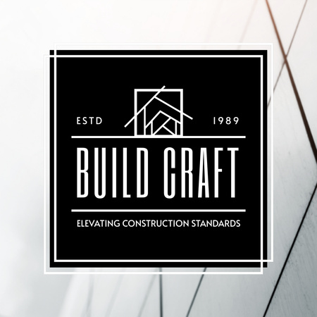 Experienced Building Company Service Promotion Animated Logo Design Template