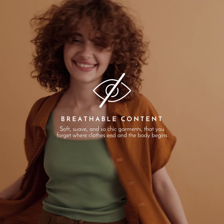 Platilla de diseño Cheerful Woman in Stylish Outfit Animated Post