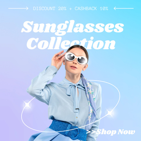 New Collection Sunglasses Instagram tervezősablon