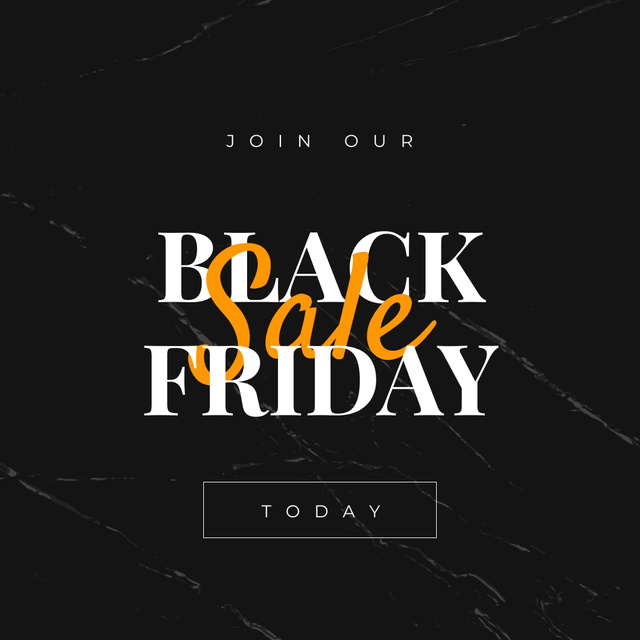 Modèle de visuel Black Friday sale on marble - Instagram
