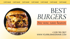 Juicy Burger At Reduced Price In Casual Restaurant