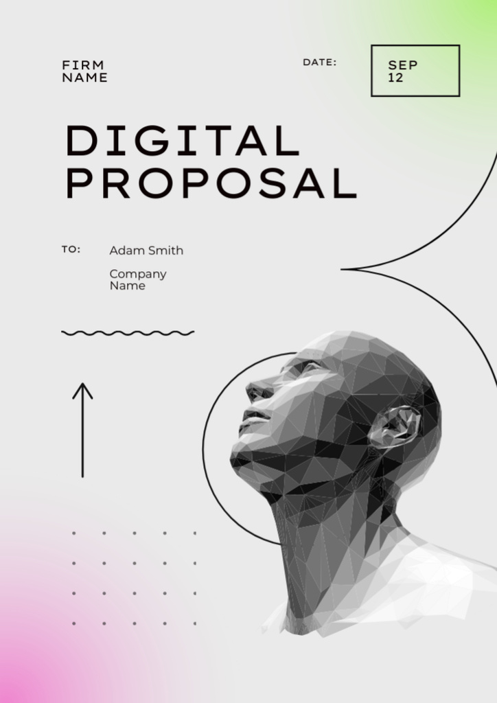 Minimalist Digital Services Offer Proposal – шаблон для дизайну