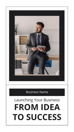 Offering Ideas for Running Successful Business Mobile Presentation Design Template