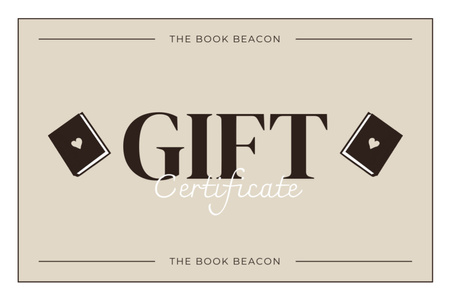 Спеціальна пропозиція книгарні Gift Certificate – шаблон для дизайну