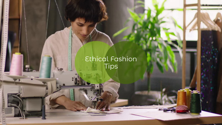 Etik Moda Markası Olmanın İpuçları Full HD video Tasarım Şablonu