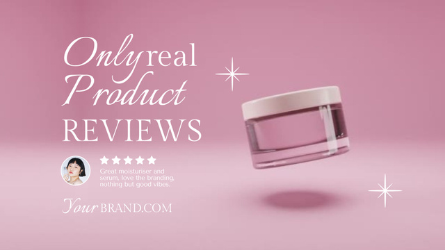 Modèle de visuel Beauty Product Review Ad - Full HD video