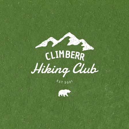 Приглашение в клуб альпинистов Logo – шаблон для дизайна