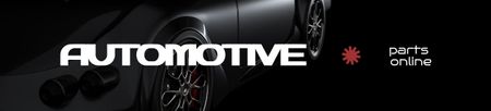 Auto Parts Sale Offer with Modern Car Ebay Store Billboard Šablona návrhu