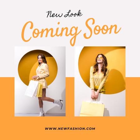 Polished Contemporary Fashion Clothes for Women Instagram Design Template