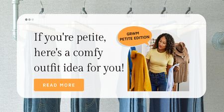 Comfy Outfits Ideas for Petites Twitter Design Template