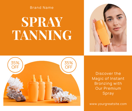Platilla de diseño Premium Tanning Sprays at Reduced Prices Facebook