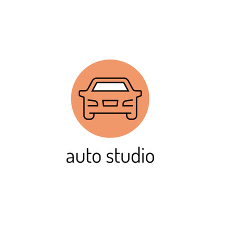Auto Studio Services Offer Logo Design Template