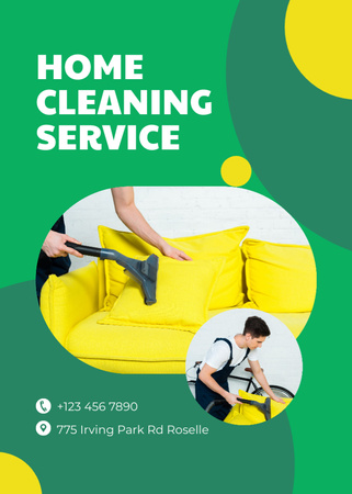 Offer of Home Cleaning Services Flayer Design Template