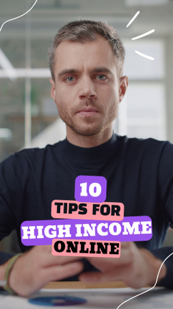 Platilla de diseño Helpful Tips And Tricks For Making More Money Online TikTok Video