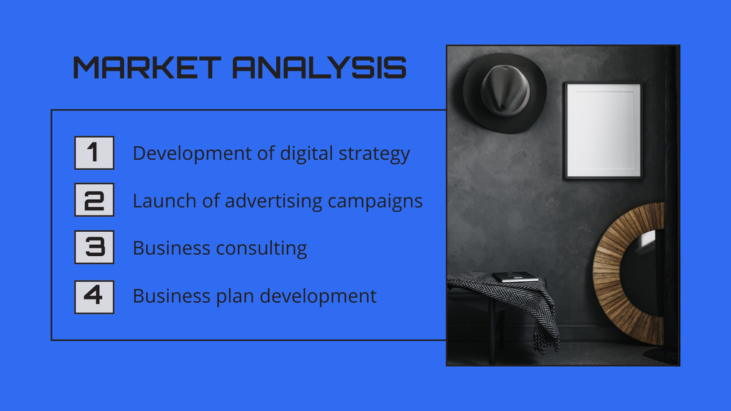 Business Company Analysis Presentation Wide Design Template