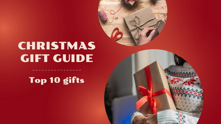 Top Christmas Gifts Youtube Thumbnail Šablona návrhu