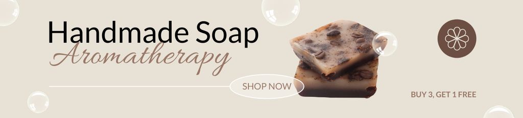 Handmade Soap Ad for Aromatherapy Ebay Store Billboardデザインテンプレート