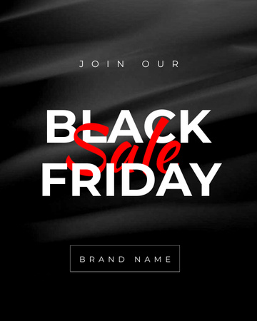 Black Friday Holiday Sale Instagram Post Vertical Design Template