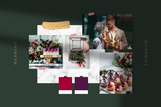 Food And Decor For Wedding Day MoodBoard