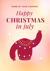 Heartwarming Christmas In July Greeting With Pullover