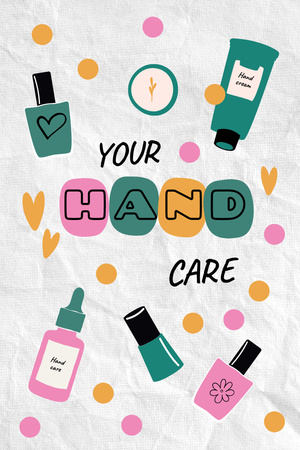 Skincare for Hands Offer Pinterest Design Template
