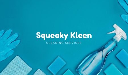 Platilla de diseño Cleaning Services Offer Business card