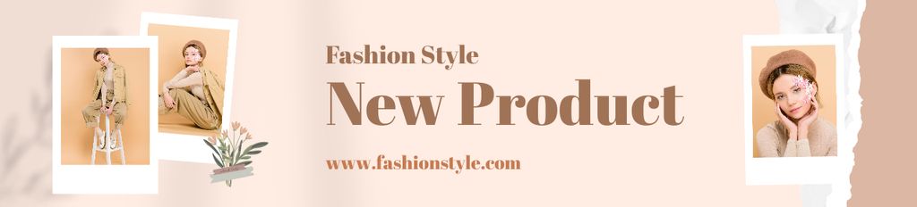 Modèle de visuel Fashion Style new product  - Ebay Store Billboard