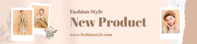 Ontwerpsjabloon van Ebay Store Billboard van Fashion Style new product 