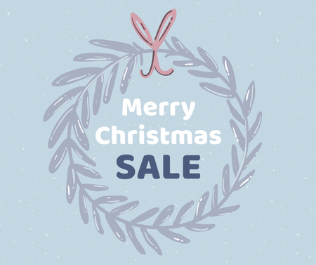 Platilla de diseño Christmas Holiday Sale Announcement Facebook