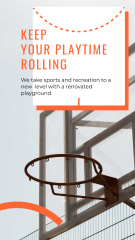 Basketball Playground Promotion with Basketball Ring