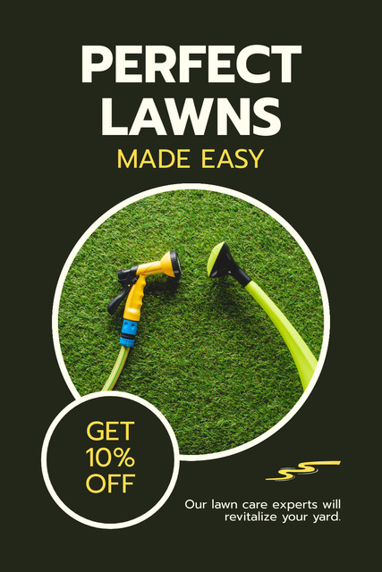Perfect Lawn Made Easy Pinterest Design Template