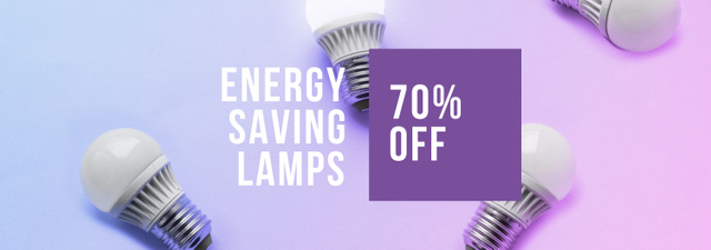 Designvorlage Energy Saving Lamps sale für Tumblr