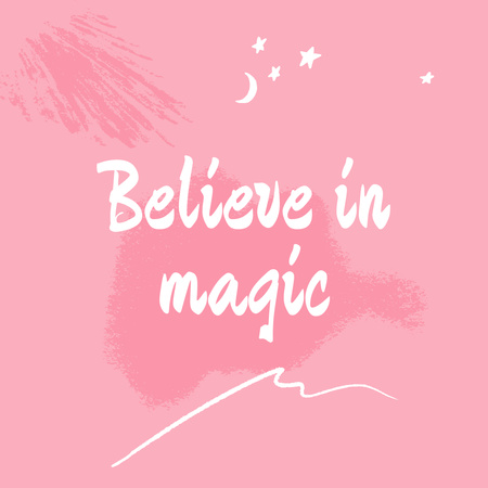 Platilla de diseño Inspirational Quote on pink painting Instagram