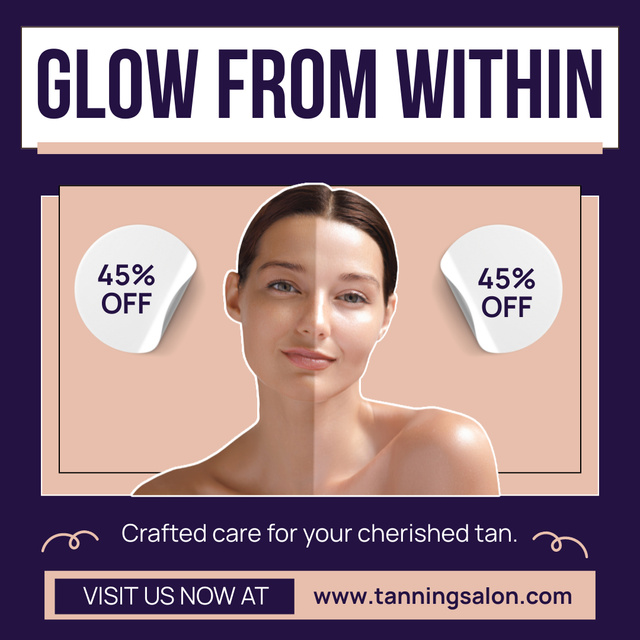 Discounted Skin Care After Sun Instagram AD Modelo de Design