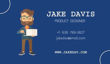 Platilla de diseño Product Designer Services Offer Business card