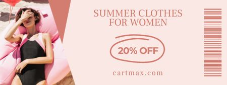 Summer Sale Announcement Couponデザインテンプレート