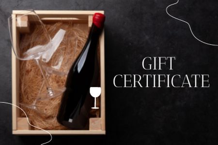 Wine Tasting Announcement Gift Certificate Tasarım Şablonu