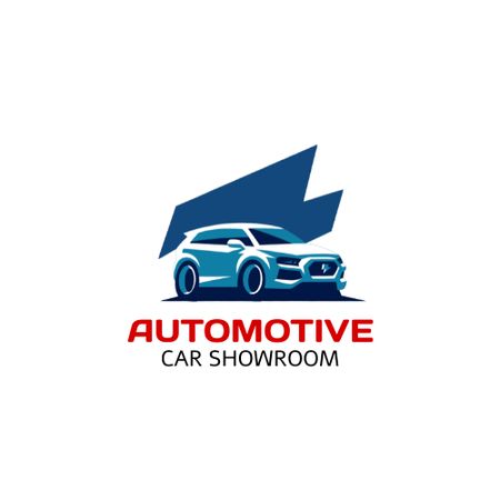 Auto Showroom Ad Animated Logo Design Template