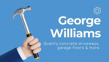 Garage Tools Sales Contact Details Business Card US – шаблон для дизайну