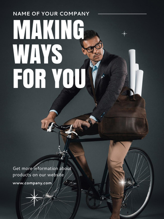 Designvorlage Bike Sale Advertisement für Poster US