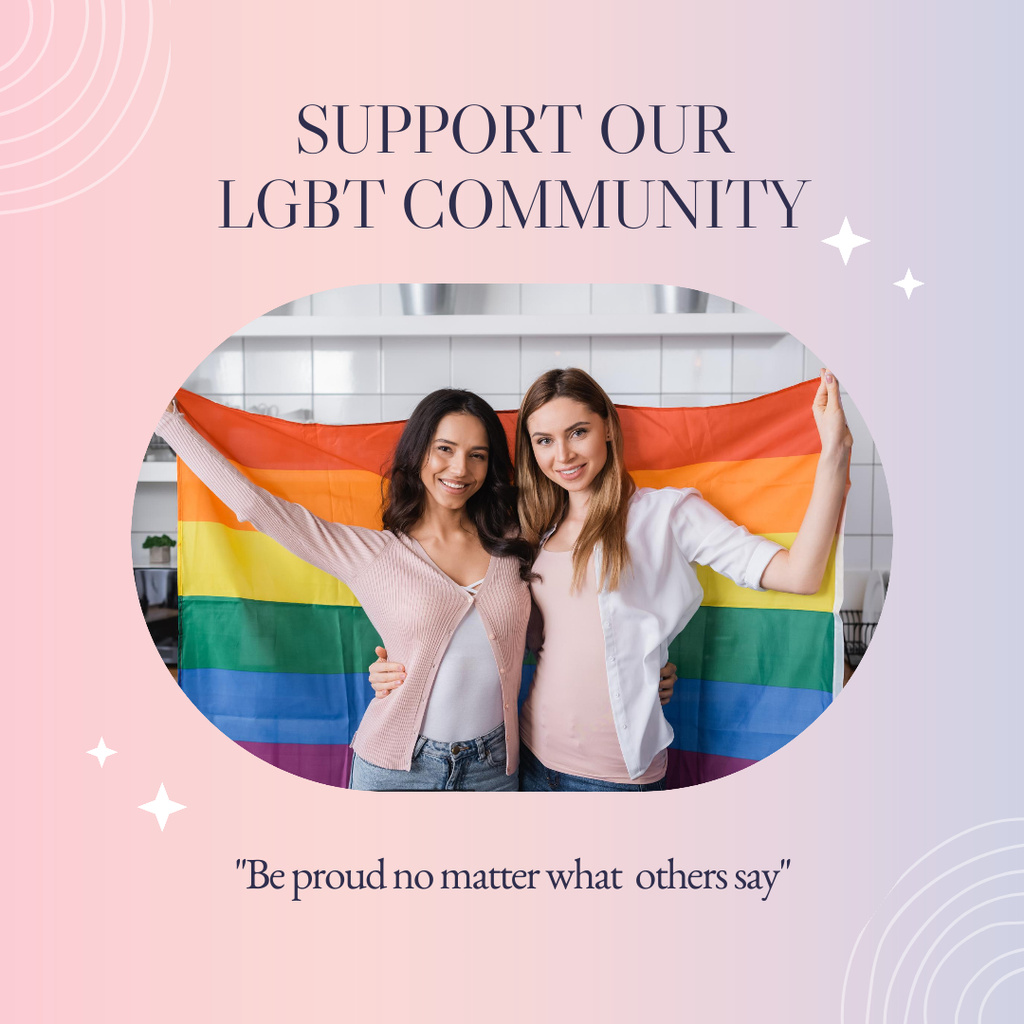 Modèle de visuel Lgbt Community Campaign - Instagram